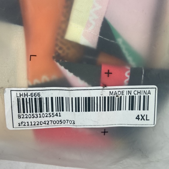 SHEIN Plus Geo Print Drop Shoulder Blouse in 4XL (20) NWOT - Picture 5 of 6